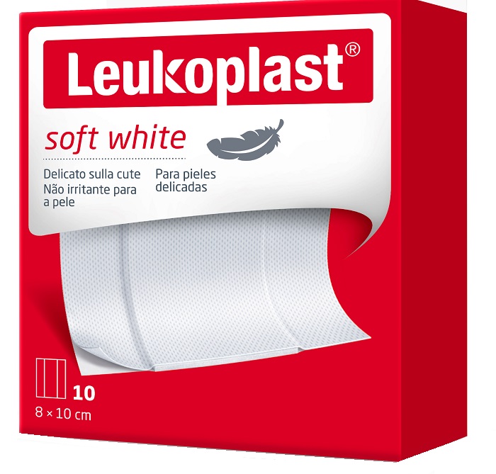 LEUKOPLAST SOFT WHITE 100 X 8 CM 10 PEZZI - fitfarma.it