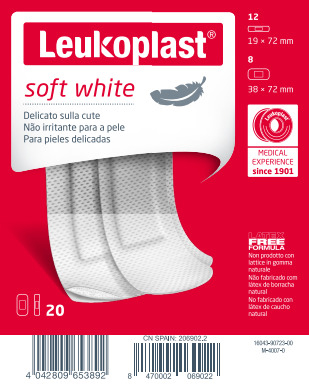 LEUKOPLAST SOFT WHITE 20 PEZZI ASSORTITI - fitfarma.it