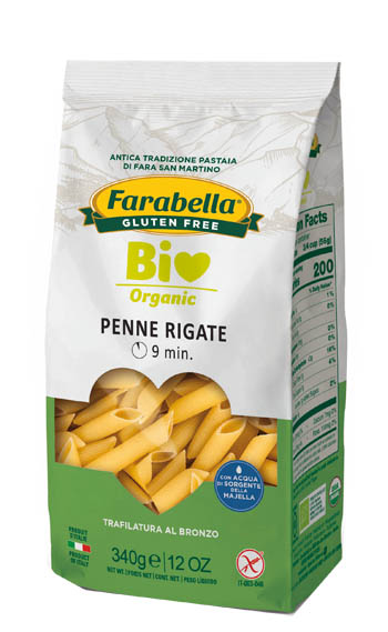 FARABELLA BIO PENNE RIGATE MAIS-RISO 340 G - fitfarma.it