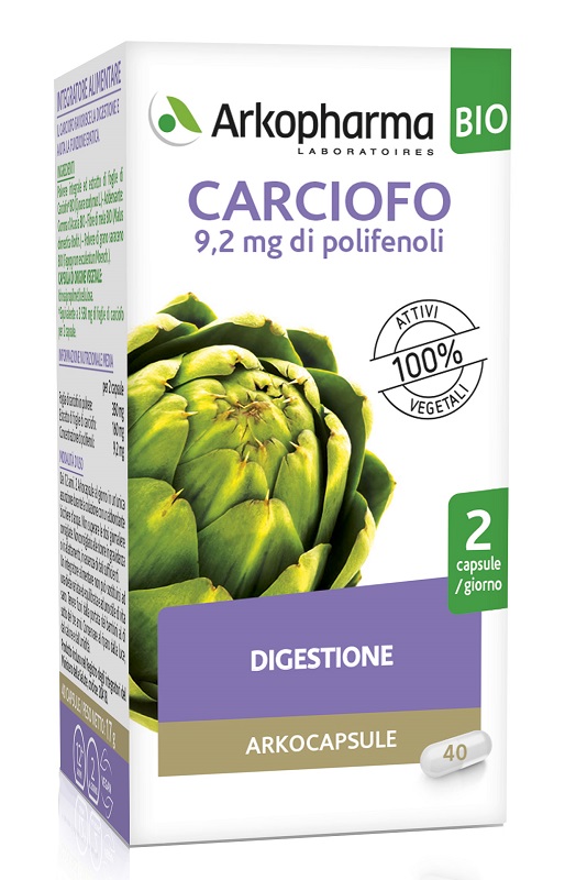 ARKO CAPSULE CARCIOFO BIO 40 CAPSULE - fitfarma.it