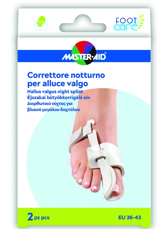 MASTER-AID FOOT CARE CORRETTORE NOTTE ALLUCE VALGO EU 36-43 2 PEZZI - fitfarma.it