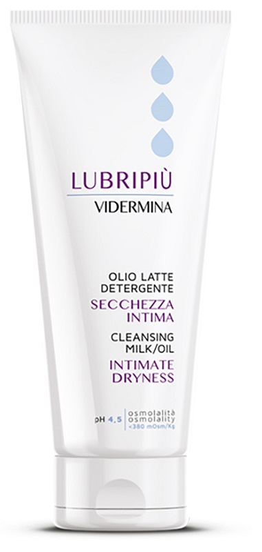 VIDERMINA LUBRIPIU' OLIO LATTE DETERGENTE SECCHEZZA INTIMA 200 ML - fitfarma.it