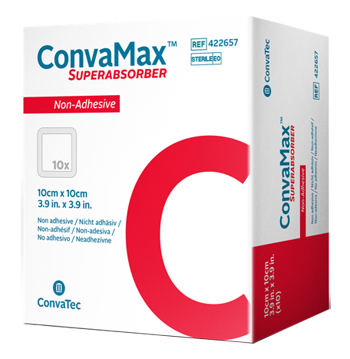 MEDICAZIONE AVANZATA CONVAMAX SUPERABSORBER NON-ADHESIVE 15 X 15 CM 10 PEZZI - fitfarma.it