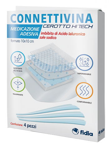 CEROTTO CONNETTIVINA HITECH 10 X 10 CM 4 PEZZI - fitfarma.it