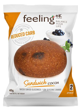 FEELING OK SANDWICH COCOA OPTIMIZE 40 G - fitfarma.it