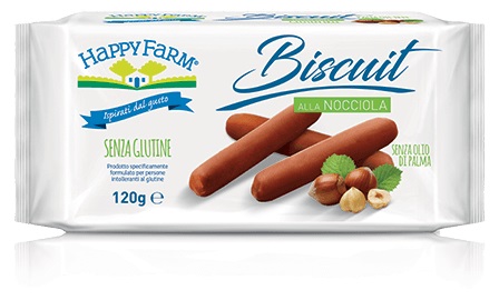HAPPY FARM BISCUIT NOCCIOLA 120 G - fitfarma.it