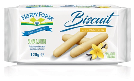HAPPY FARM BISCUIT VANIGLIA 120 G - fitfarma.it