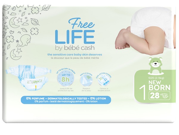 FREELIFE BY BEBECASH NEW BORN TAGLIA 1 2-4 KG GIROVITA 30-41 CM 28 PEZZI - fitfarma.it