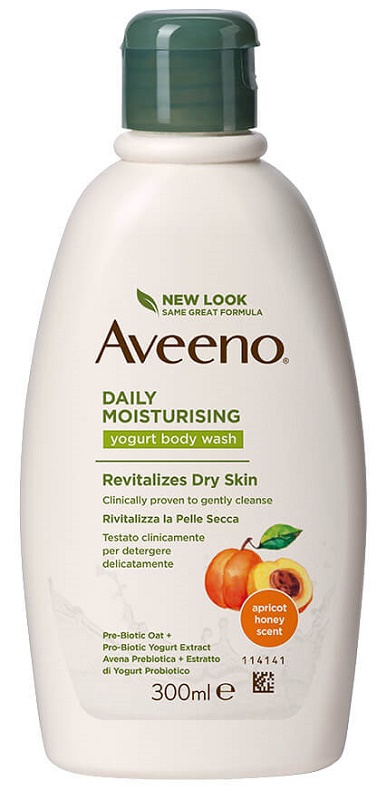 AVEENO BAGNO DOCCIA YOGURT ALBICOCCA & MIELE 300 ML - fitfarma.it