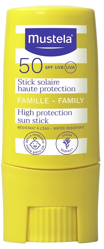 MUSTELA STICK SOLARE PROTEZIONE MOLTO ALTA SPF50+ 10 ML - fitfarma.it