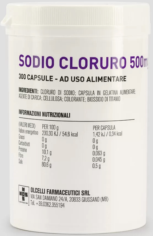 SODIO CLORURO 300 CAPSULE 500MG - fitfarma.it