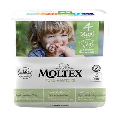 PANNOLINI MOLTEX PURE & NATURE MAXI 7-18 KG TAGLIA 4 29 PEZZI - fitfarma.it