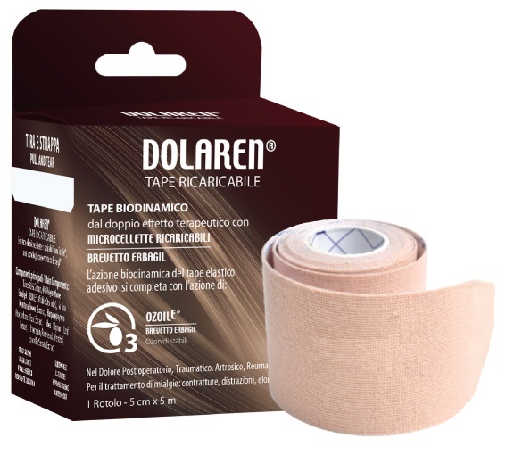 DOLAREN KINESI CEROTTO TERAPEUTICO BEIGE 5 X 25 CM IN ROTOLO - fitfarma.it