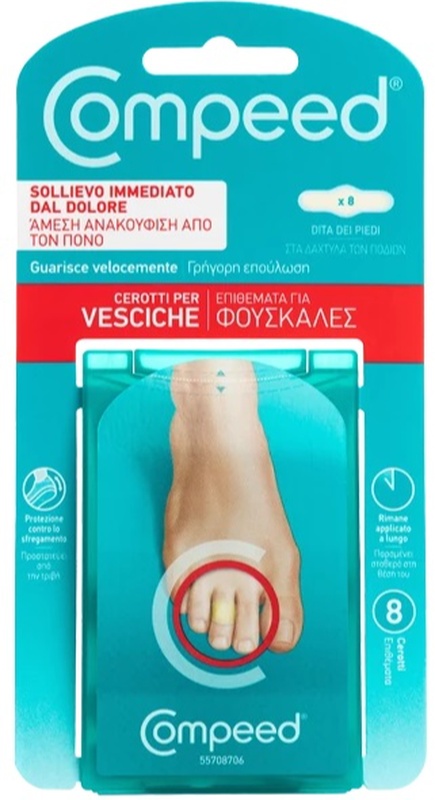 COMPEED CEROTTI PER VESCICHE DITA PIEDI 8 PEZZI - fitfarma.it