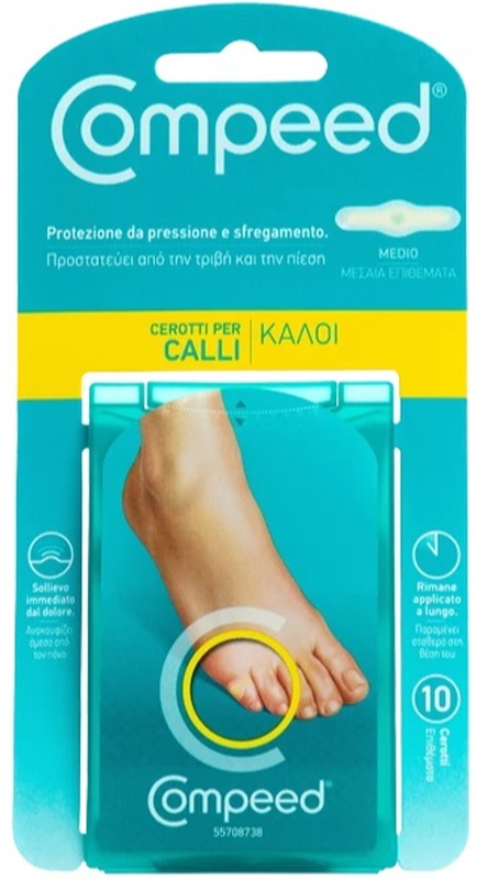 COMPEED CEROTTI PER CALLI MEDIO 10 PEZZI - fitfarma.it