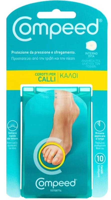 COMPEED CEROTTI PER CALLI INTERNO DITA 10 PEZZI - fitfarma.it
