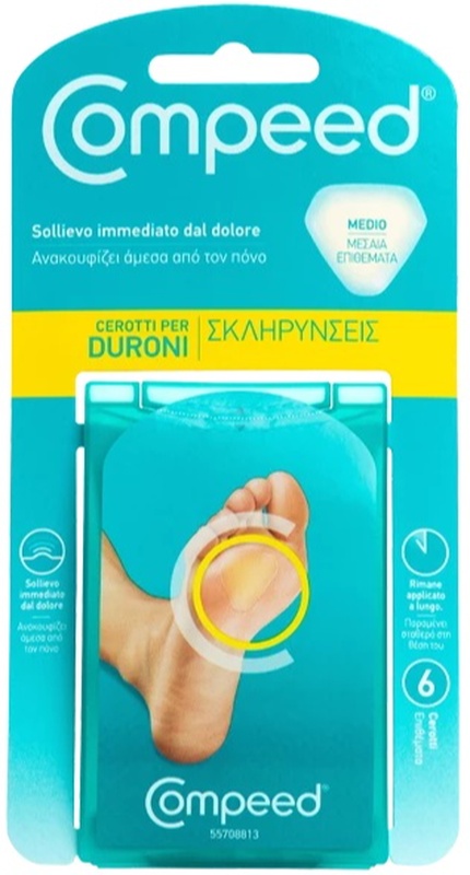 COMPEED CEROTTI PER DURONI MEDIO 6 PEZZI - fitfarma.it