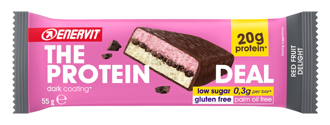 ENERVIT PROT DEAL BAR 55 G RED FRUIT - fitfarma.it