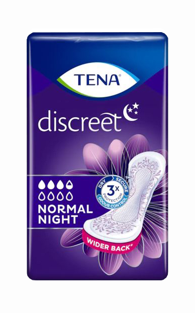 ASSORBENTE TENA DISCREET NORMAL NIGHT 10 PEZZI - fitfarma.it