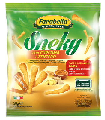 FARABELLA SNEKY FORMAGGIO CON CURCUMA E ZENZERO 50 G - fitfarma.it
