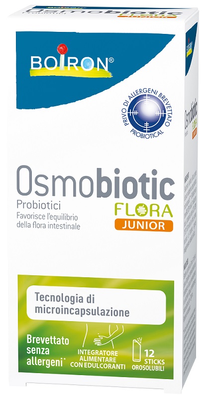 OSMOBIOTIC FLORA JUNIOR 12 STICKS OROSOLUBILI - fitfarma.it