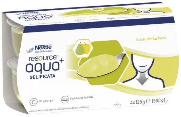 RESOURCE AQUA ACQUA GELIFICATA+APPLEPEAR CUP 6 4X125 G - fitfarma.it