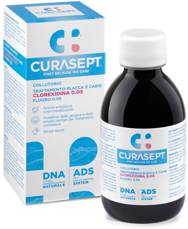 CURASEPT COLLUTORIO 0,05 ADS + DNA 200 ML - fitfarma.it