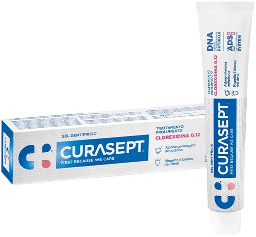 CURASEPT DENTIFRICIO 0,12 75 ML ADS+DNA - fitfarma.it