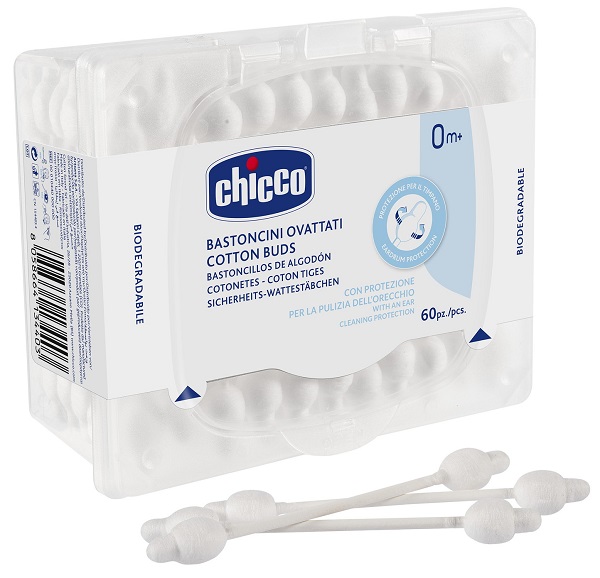 CHICCO BASTONCINI COTONATI 60 PEZZI - fitfarma.it