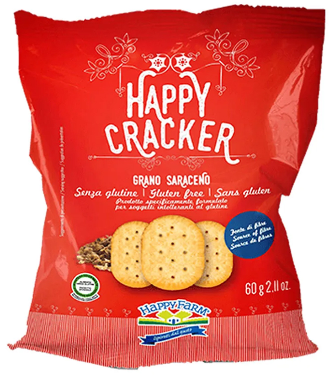 HAPPY FARM CRACKER GRANO SARACENO 60 G - fitfarma.it