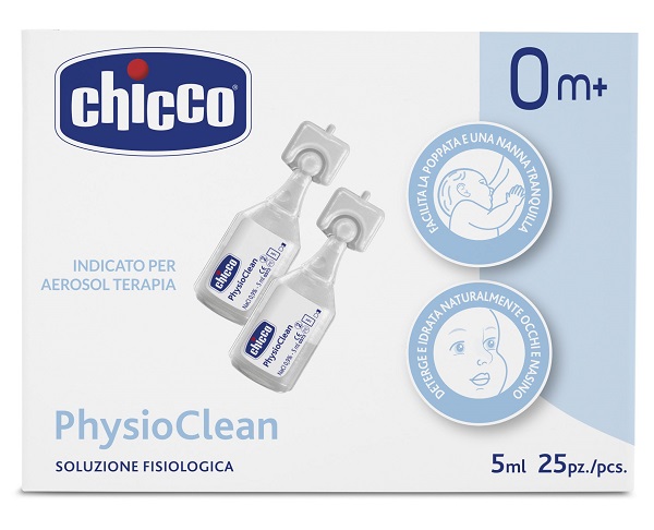 CHICCO SOLUZIONE PHYSIOCLEAN 5 ML 25 PEZZI - fitfarma.it