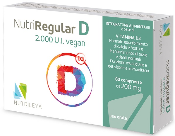 NUTRIREGULAR D 2000UI VEGAN 60 COMPRESSE - fitfarma.it