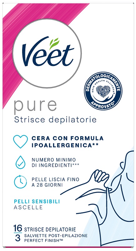 VEET STRISCE ASCELLE IPOALLERGENICHE 16 PEZZI - fitfarma.it
