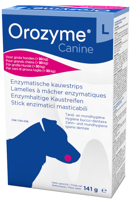 OROZYME CANINE STRISCE ENZIMATICHE MASTICABILI PER CANI DI TAGLIA GRANDE - fitfarma.it