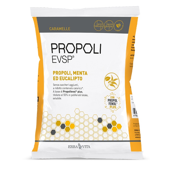 PROPOLI EVSP CARAMELLE PROPOLI MENTA EUCALIPTO 65 G - fitfarma.it