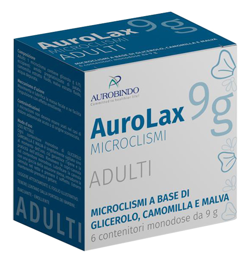 MICROCLISMI PER ADULTI AUROLAX 6 CONTENITORI 9 G - fitfarma.it