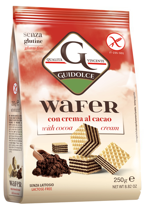 WAFER GUSTO CACAO 250 G - fitfarma.it