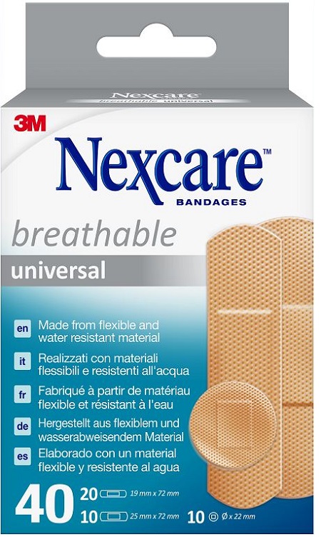 CEROTTO PREPARATO NEXCARE UNIVERSAL ASSORTITI 20 CEROTTO 19X72MM + 10 CEROTTO 25X72MM + 10 CEROTTO TONDI 22,5MM - fitfarma.it