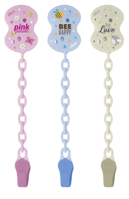 CHICCO CLIP CON CATENELLA MIXED COLORS NEW 2020 - fitfarma.it