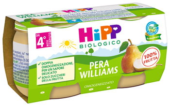 HIPP BIO OMOGENEIZZATO PERA WILLIAMS 2 X 80 G - fitfarma.it