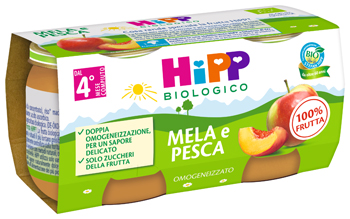HIPP BIO OMOGENEIZZATO MELA/PESCA 2 X 80 G - fitfarma.it