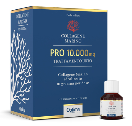COLLAGENE MARINO PRO 10000MG TRATTAMENTO URTO 12 FLACONI - fitfarma.it