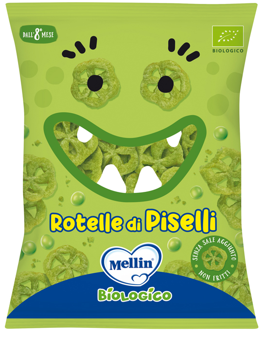 MELLIN SNACK BIO ROTELLE PISELLI 20 G - fitfarma.it