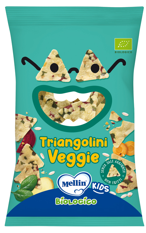 MELLIN SNACK BIO TRIANGOLINI VEGGIE 30 G - fitfarma.it
