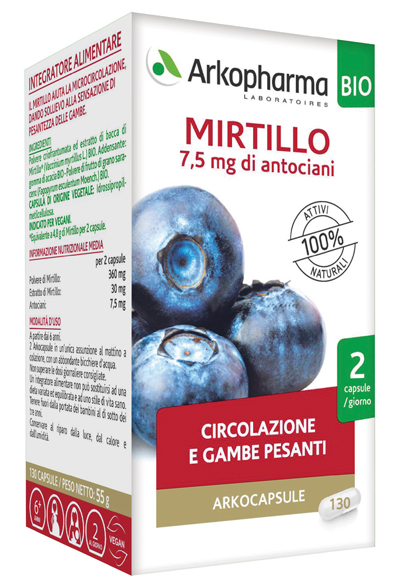 ARKOCPS MIRTILLO BIO 130 CAPSULE - fitfarma.it