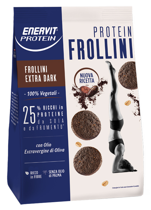 ENERVIT PROTEIN FROLLINI EXTRA DARK 200 G - fitfarma.it