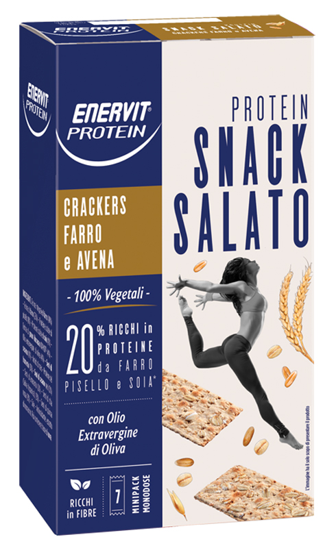 ENERVIT PROTEIN CRACKERS FARRO AVENA 7 MINIPACK - fitfarma.it