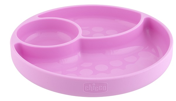 CHICCO PIATTO SILICONE VENTOSA ROSA - fitfarma.it