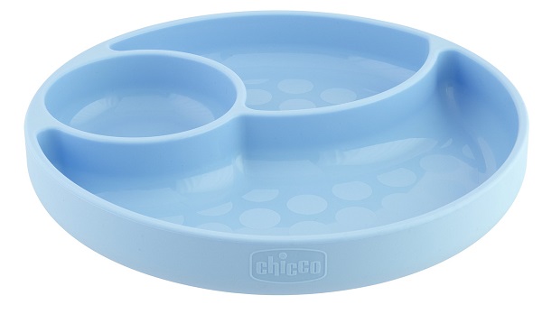 CHICCO PIATTO SILICONE VENTOSA BLU - fitfarma.it