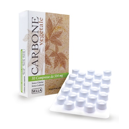 CARBONE VEGETALE 50 COMPRESSE - fitfarma.it